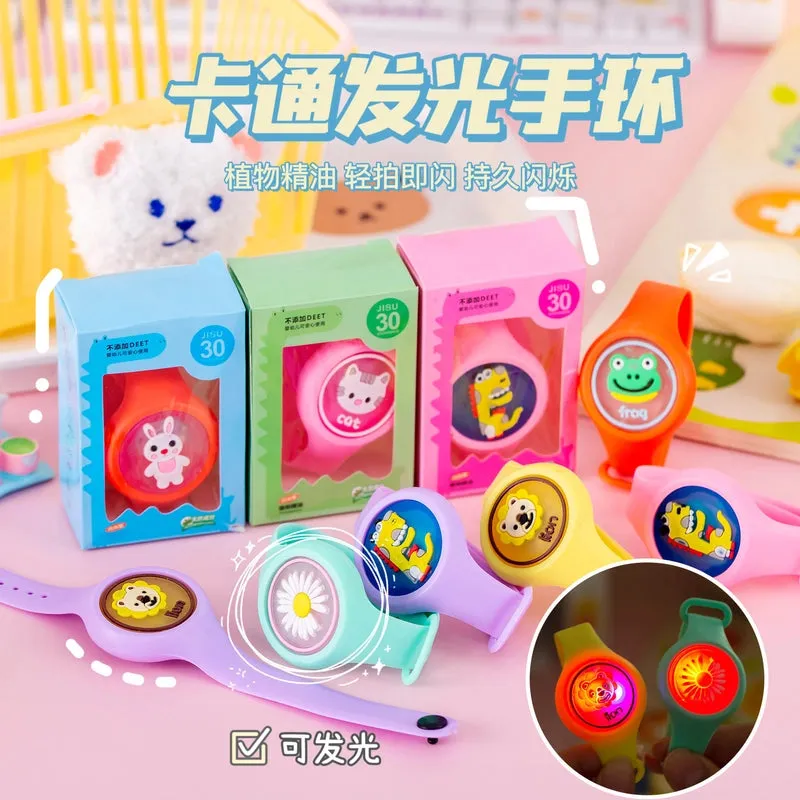 Luminous Mosquito Repellent Bracelet Flash Mosquito Repellent Watch Cartoon Mosquito Repellent Buckle Wrist Strap