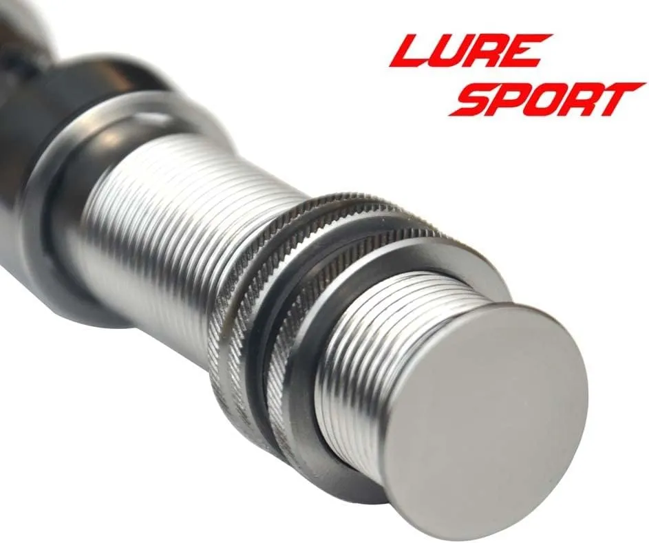 LureSport 2pcs Fly Reel seat Aluminum Body Carbon Tube Fishing Rod Building Component Repair Pole DIY Accessory