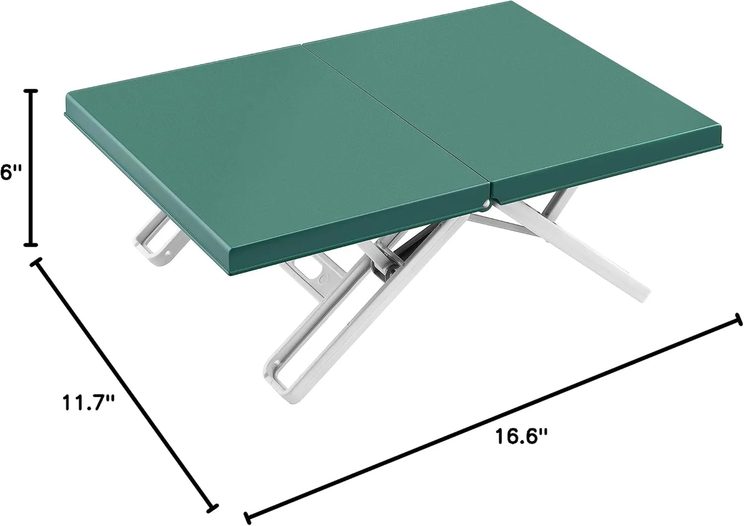 Maarch Small Beach Table for Sand Foldable, Small Laptop Tray Table, Portable Mini Low Picnic Camping Table, Green