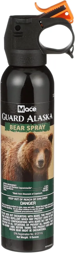 Mace Guard Alaska Bear Spray 20 Foot Range 260 Gram Self-Defense 00153