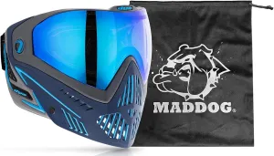 Maddog Dye i5 Thermal Anti-Fog Paintball Airsoft Mask Goggle System Combo with Microfiber Bag | Safety Certified Protection