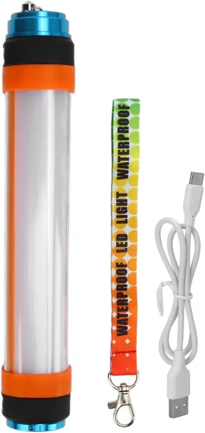 Magnetic Camping Light 6 Modes IP68 Waterproof Rechargeable LED Tent Flashlight for Outdoor Emergency Running (T-25)