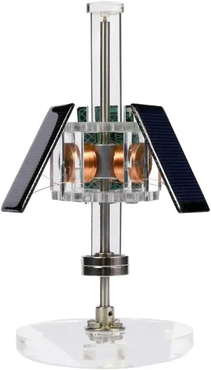 Magnetic Levitation Solar Motor Three-Sided Vertical Brushless Motor DIY Teaching Model Scientific Experiment Creative Gifts