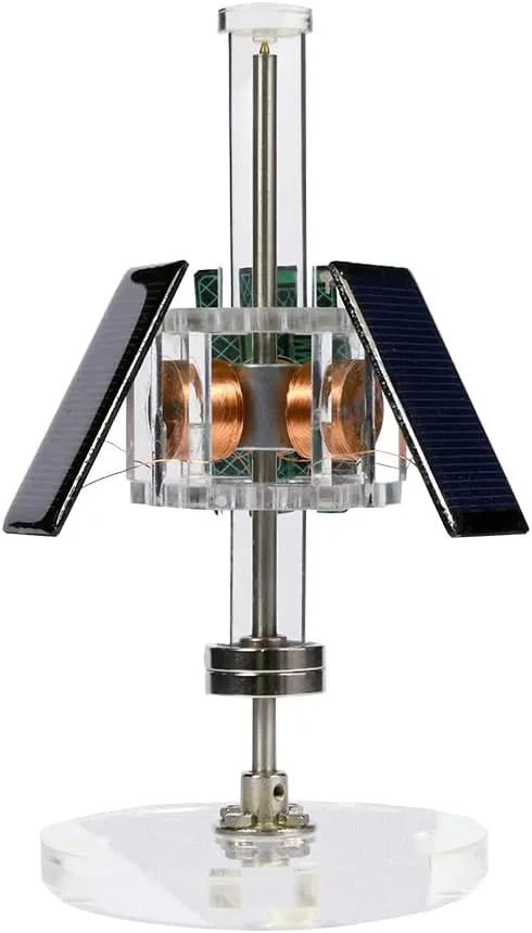 Magnetic Levitation Solar Motor Three-Sided Vertical Brushless Motor DIY Teaching Model Scientific Experiment Creative Gifts