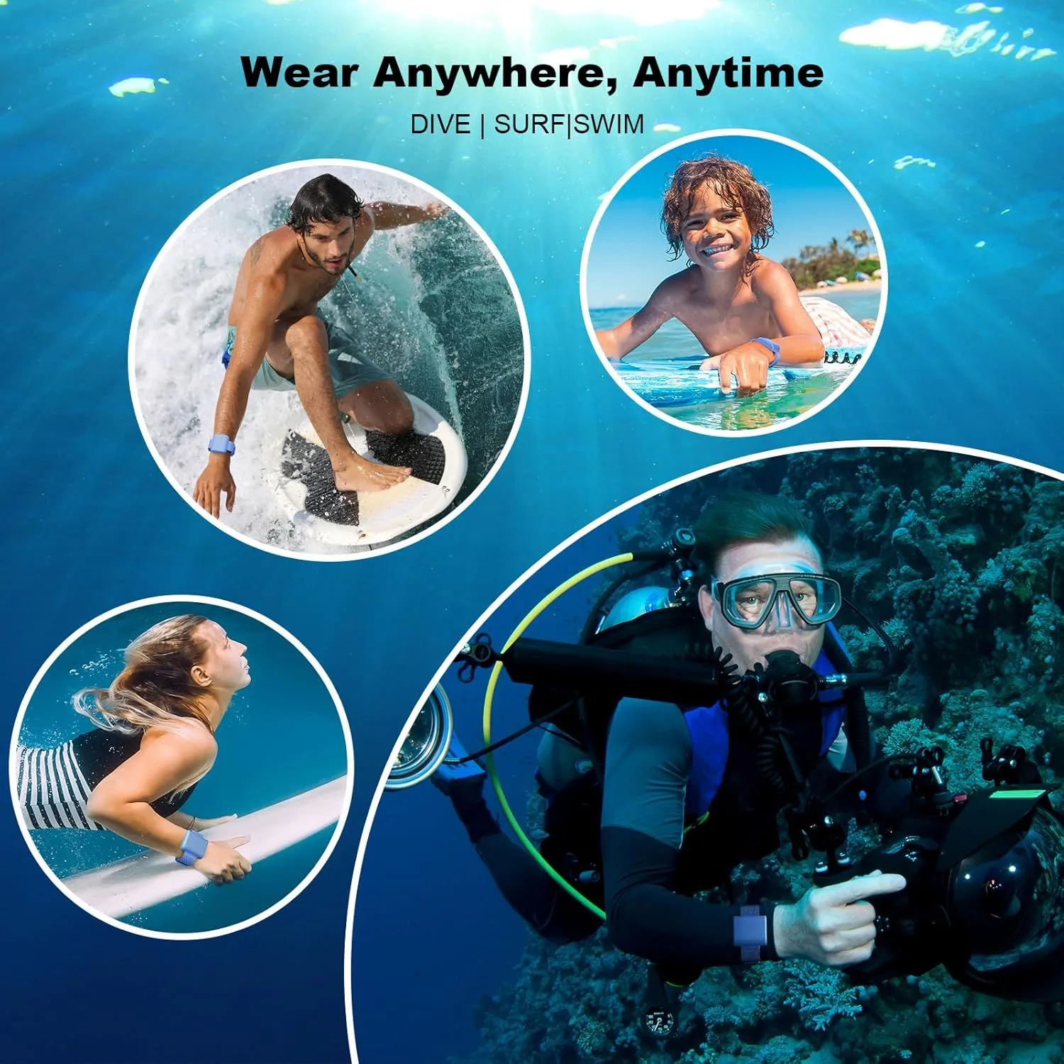 Magnetic Shark Deterrent Band - Diving Gear & Surfing Accessory | Shark Repellent for Swimming, Snorkeling and All Ocean Sports