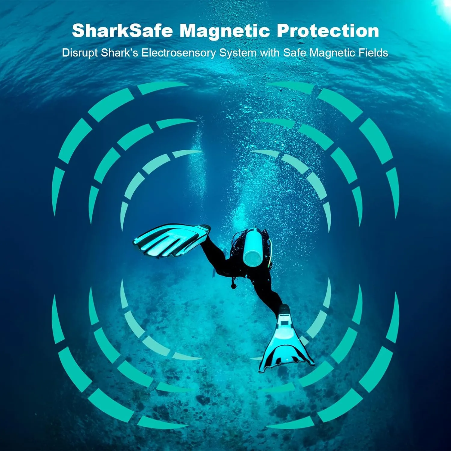 Magnetic Shark Deterrent Band - Diving Gear & Surfing Accessory | Shark Repellent for Swimming, Snorkeling and All Ocean Sports