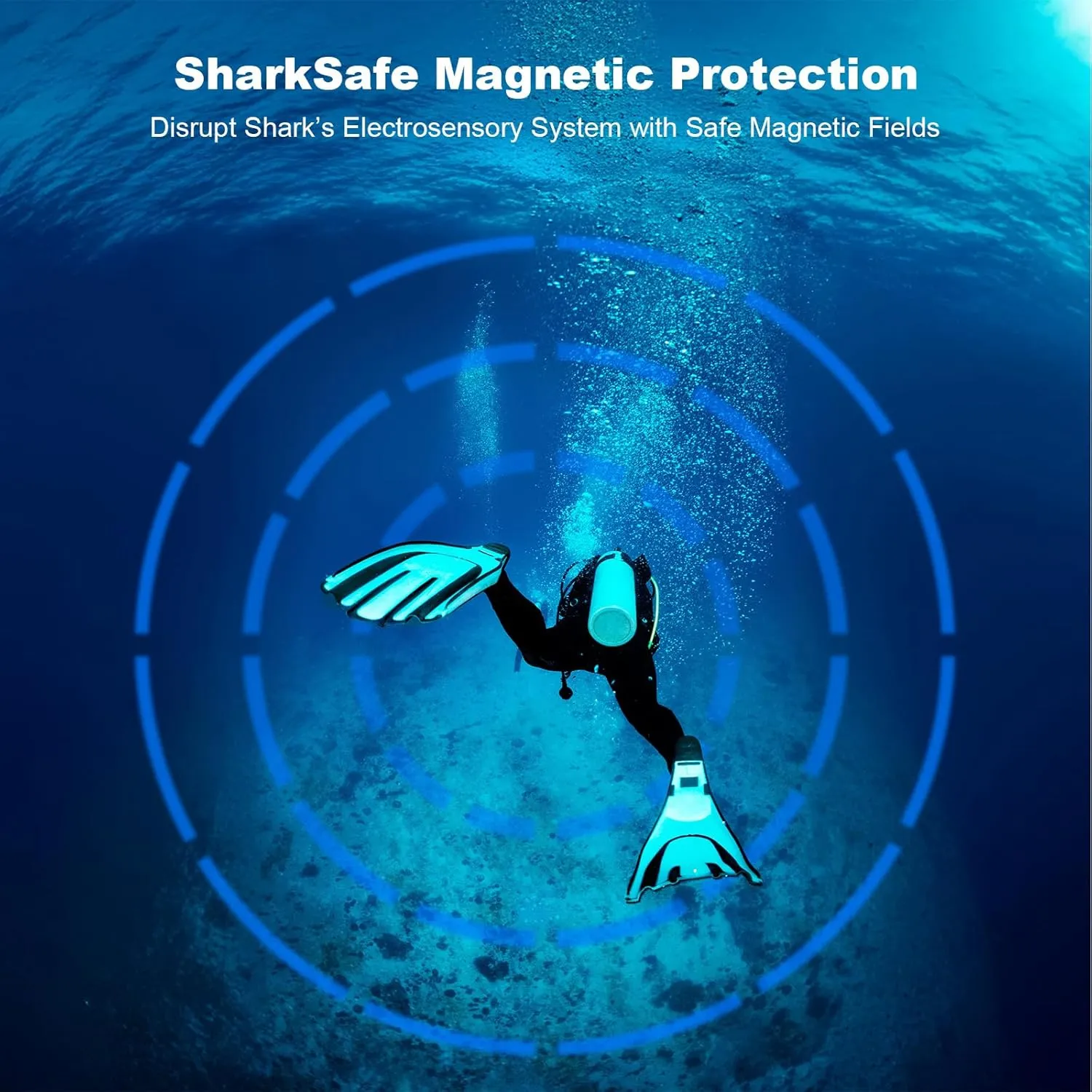 Magnetic Shark Repellent - Science-Backed Shark Deterrent Band Technology with Ultra-Strength Magnets for Swimming, Surfing, Diving, Snorkeling & Ocean Activities