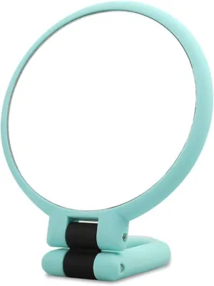 Makeup Mirror 10x Makeup Mirror Round Makeup Mirror Portable Handheld Makeup Travel Magnifier Desktop with Handle Makeup Tools Beauty Mirror(Green)