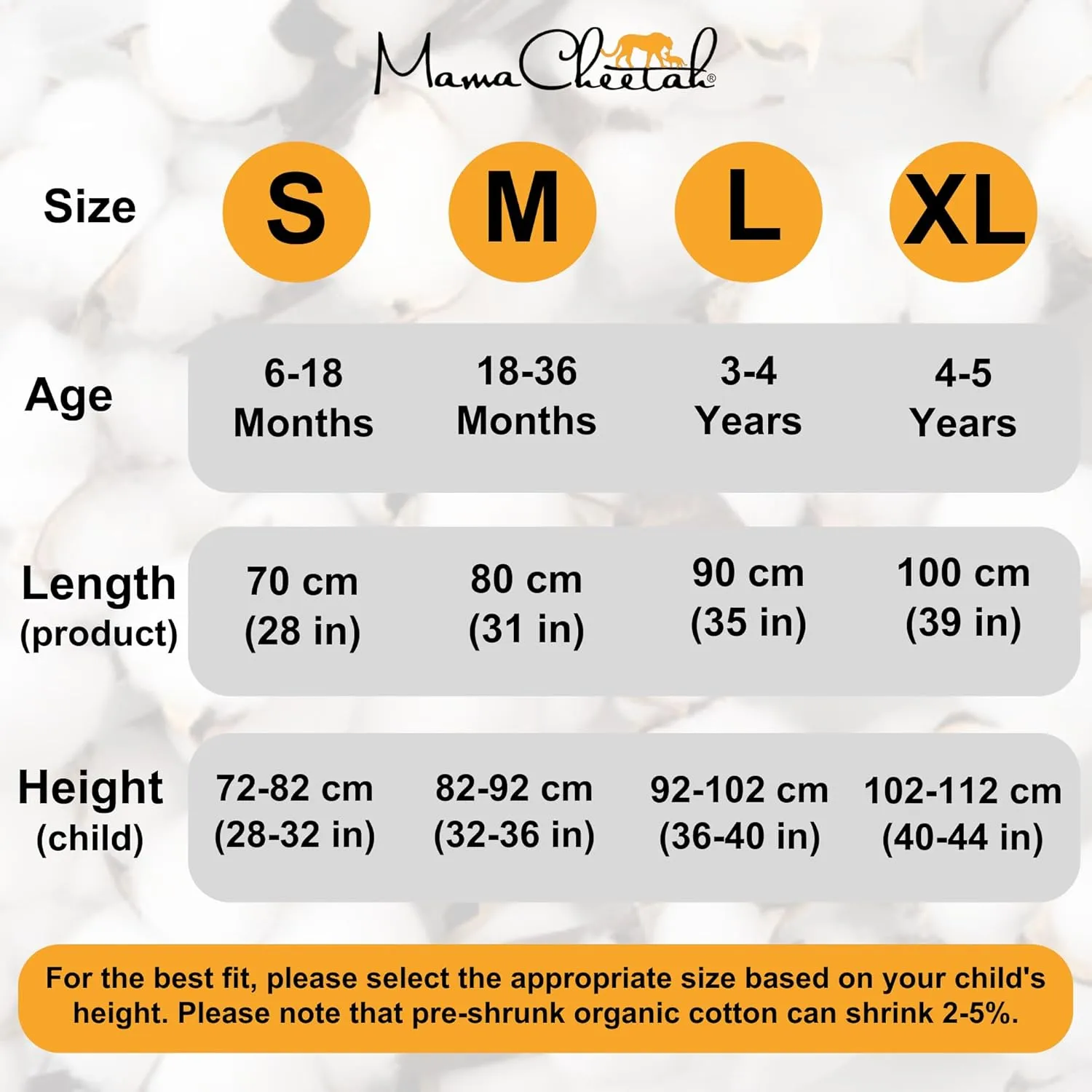 Mama Cheetah Toddler Sleep Sack with Feet 4T-5T, 0.5 TOG Organic Cotton Baby Wearable Blankets with Legs, Baby Sleeping Bag for Walkers, Early Walker X-Large