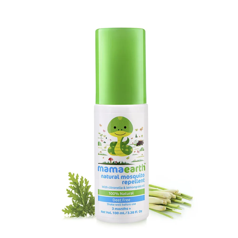 Mamaearth Natural Mosquito Repellent With Citronella & Lemongrass Oil