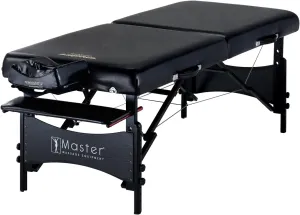 Master Massage 30" Galaxy Professional Portable Massage Table Package with Accessories in Black - Memory Foam Cushioning - Tattoo Table- Spa Salon Beauty Facial Bed