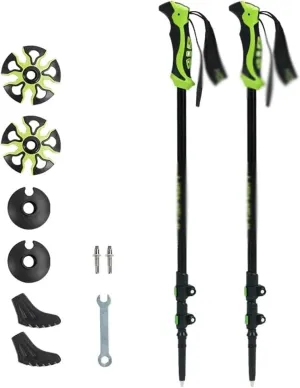 MEILYA Nordic Telescopic Trekking Poles Walking Sticks Alpenstock Aluminum Ultralight Adjustable with Quick