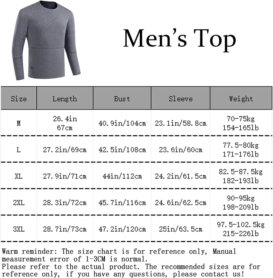 Men Electric Heated Underwear Tops 16 Zone USB Heating Thermal Shirt for Outdoor Cold Weather