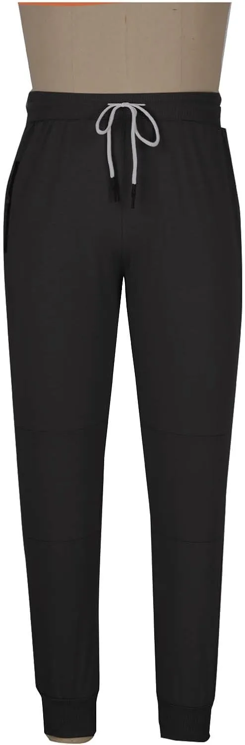 Mens Jogger Pants Gym Slim Fit Elastic Waist Drawstring Sweatpants with Pocket Athletic Pants for Training Running