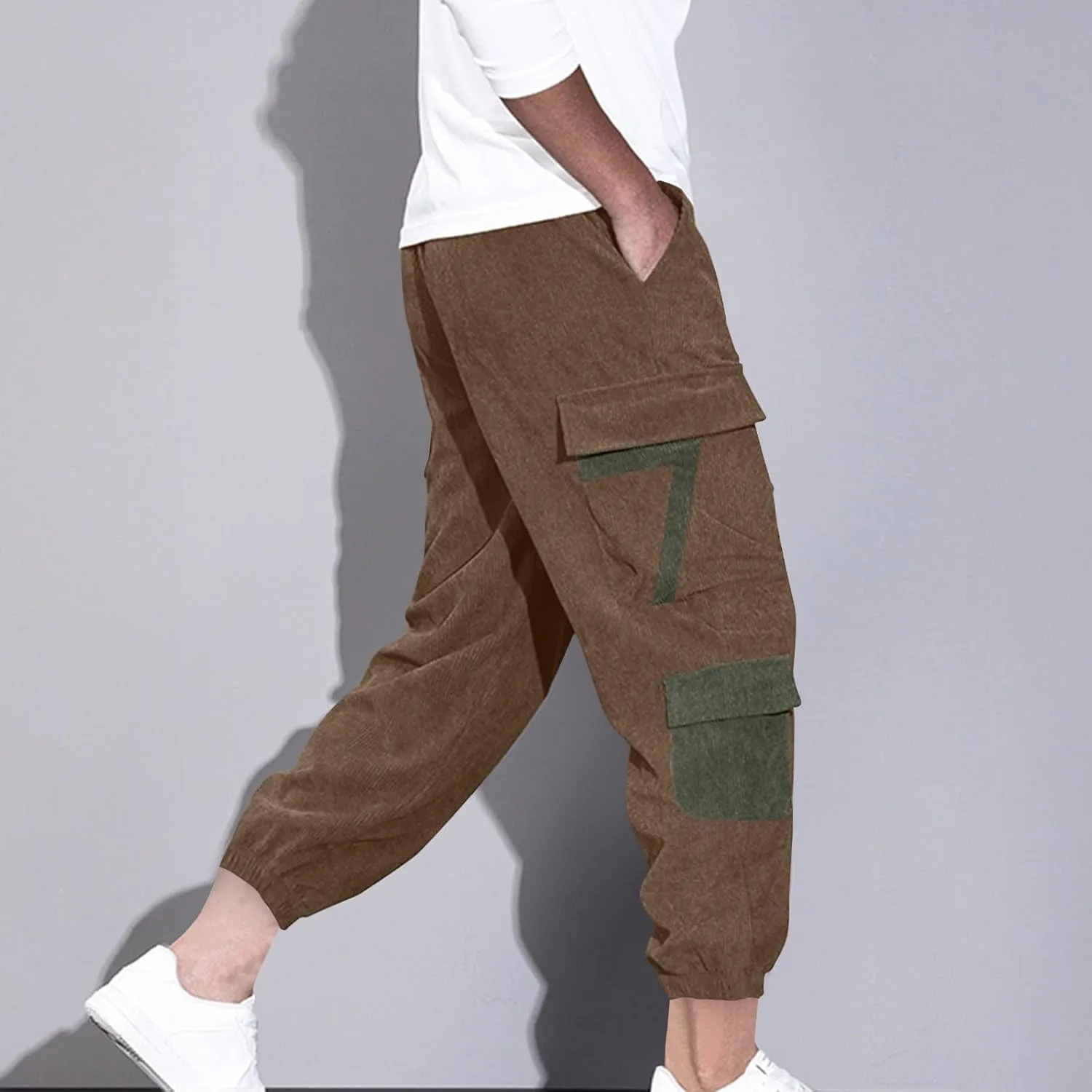 Men's Joggers Active Athletic Workout Jogger Sweatpants for Men Casual Sports Running Fashion Cargo Pants with Pocket