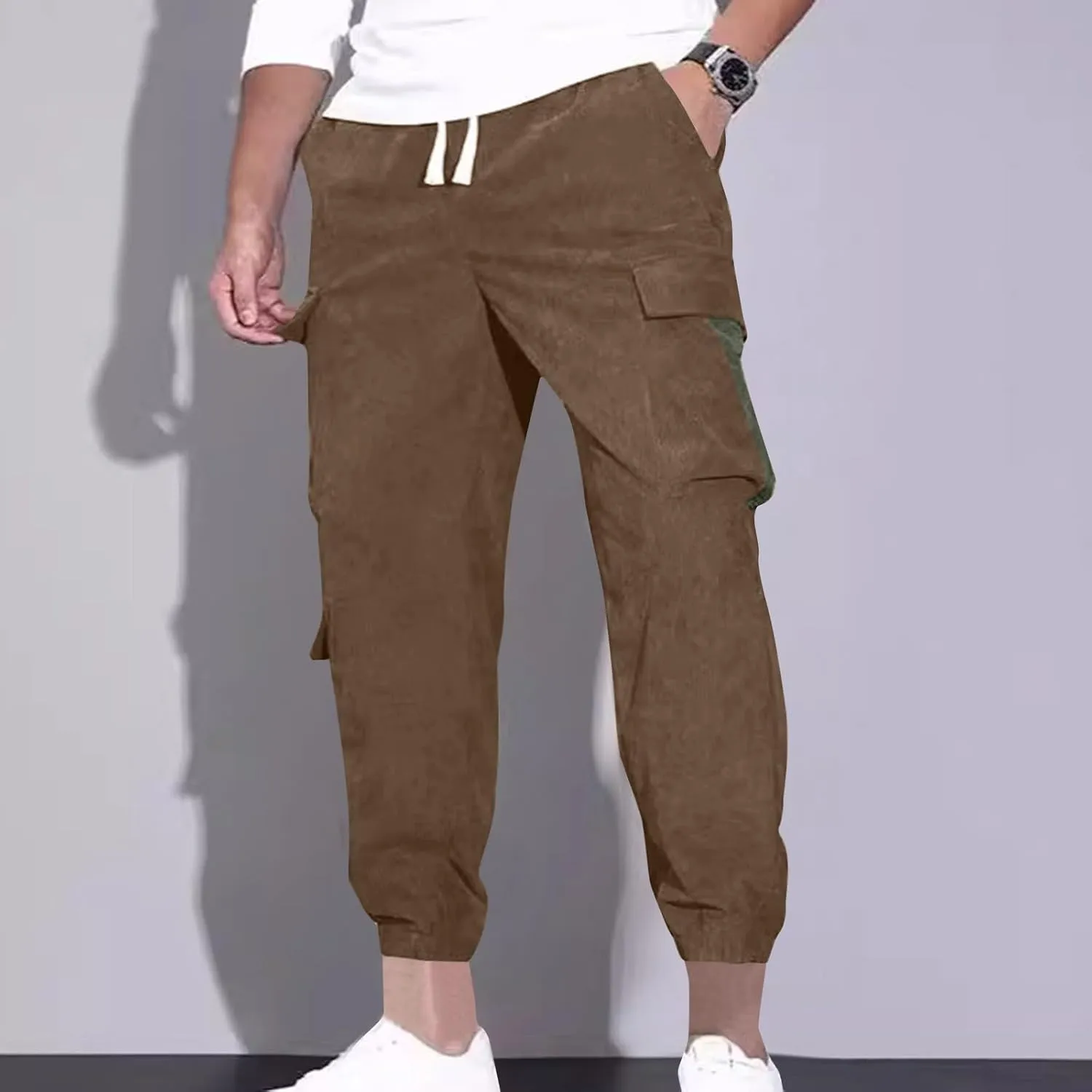 Men's Joggers Active Athletic Workout Jogger Sweatpants for Men Casual Sports Running Fashion Cargo Pants with Pocket