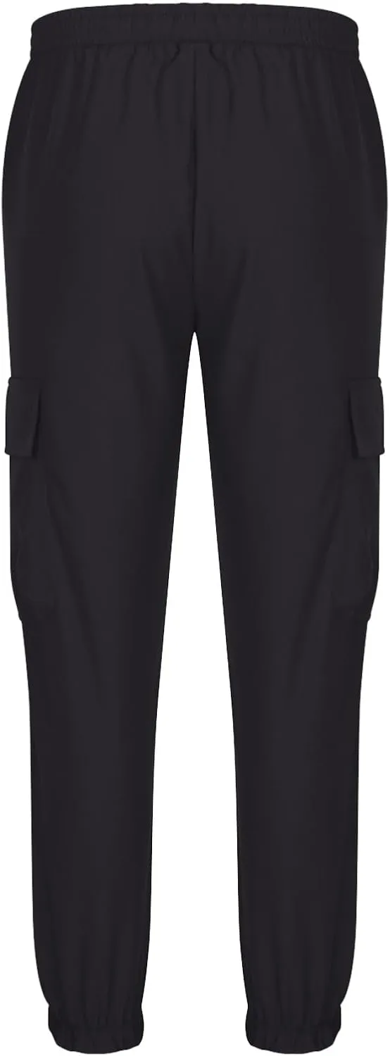 Mens Joggers with Pocket Cargo Drawstring Casual Athletic Sports Lightweight Pants Running Workout Relaxed Fit Trousers