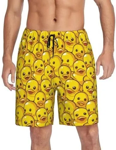 Mens Pajama Shorts Soft Lounge Bottoms Sleepwear Pj Pants With Pockets S-4XL