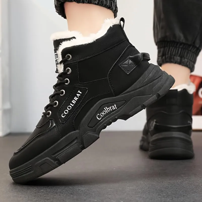 Men's Slip on Hiking Shoes Lightweight Trekking Camping Walking Outdoor Shoes Mens Winter Trekking Snow Boots