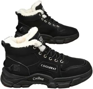 Men's Slip on Hiking Shoes Lightweight Trekking Camping Walking Outdoor Shoes Mens Winter Trekking Snow Boots