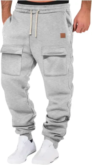 Men's Sweatpants Athletic Sports Comfy Casual Drawstring Pants for Men Outdoor Running Joggers Fashion 2025