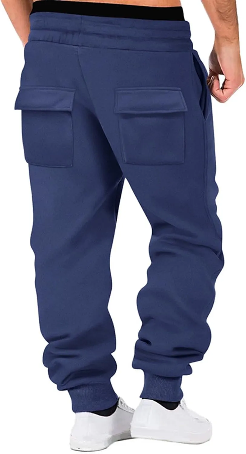 Men's Sweatpants Athletic Sports Comfy Casual Drawstring Pants for Men Outdoor Running Joggers Fashion 2025