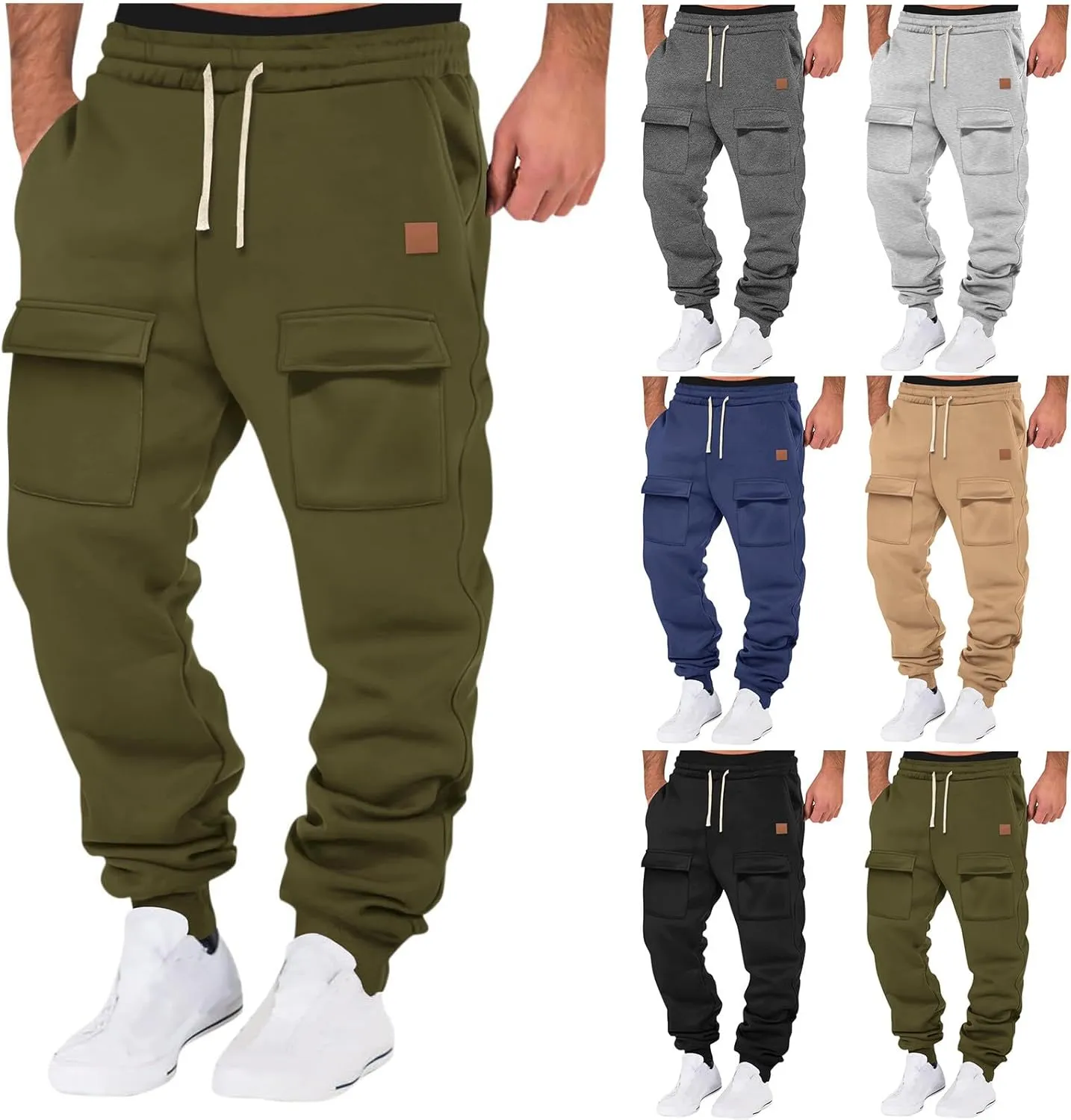 Men's Sweatpants Athletic Sports Comfy Casual Drawstring Pants for Men Outdoor Running Joggers Fashion 2025