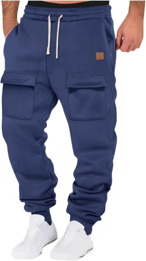 Men's Sweatpants Athletic Sports Comfy Casual Drawstring Pants for Men Outdoor Running Joggers Fashion 2025