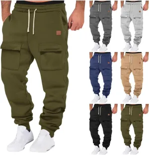 Men's Sweatpants Athletic Sports Comfy Casual Drawstring Pants for Men Outdoor Running Joggers Fashion 2025