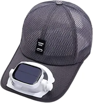 Mens Womens Fan Hat Baseball Cap Built in Fan Solar USB Dual Power Supply Adjustable Wind Speed and Direction