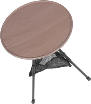 MERRYHAPY Camping Table Round Portable Aluminum Alloy Camp Kitchen Table Foldable