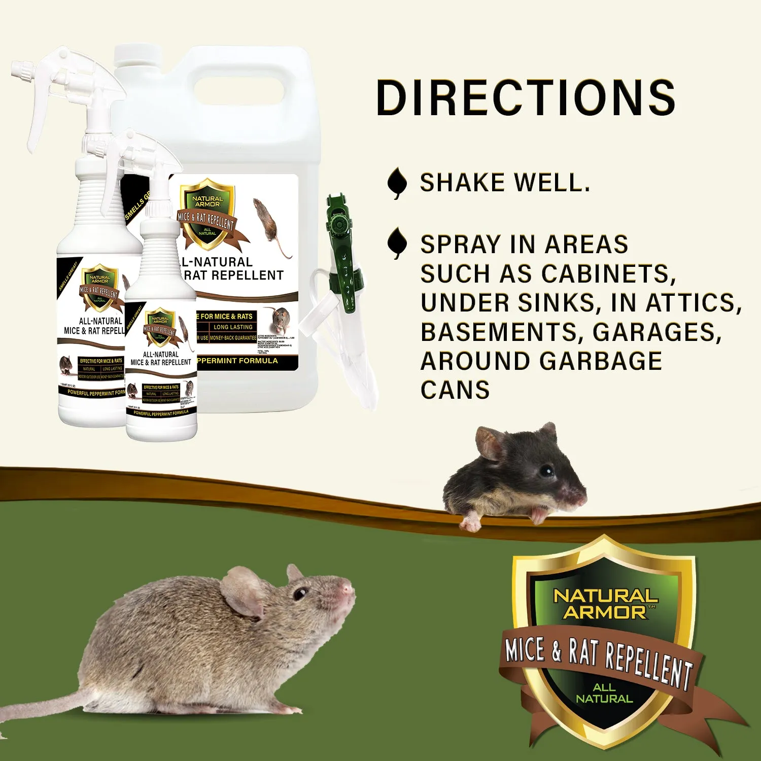 Mice & Rat Repellent -- GALLON (128oz)