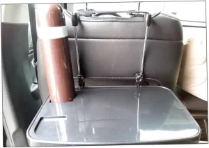 Mikinona Car Supplies Seat Foldable Table Notebook Car Travel Table Cup Holder for Tidy Drive