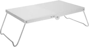 Mini Aluminum Folding Table Compact Picnic Camping Table Heat-Resistant Top Portable Outdoor Side