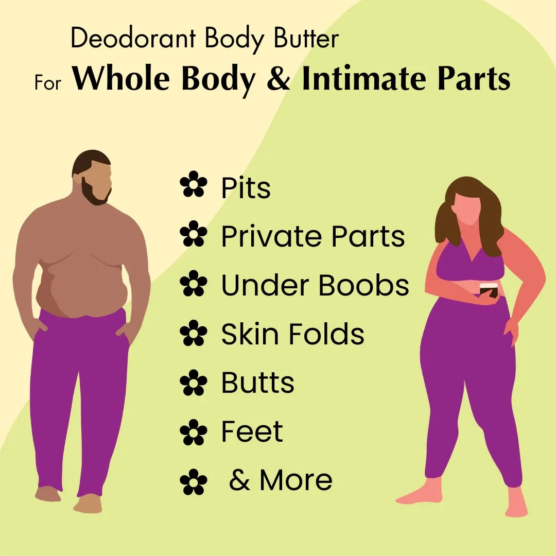 MONA All Natural Whole Body Deodorant Cream for Women & Men | For Private Parts | Aluminum & Baking Soda Free with Natural Fragrance | Bergamot & Lemon 2.0 oz (Pack of 1)