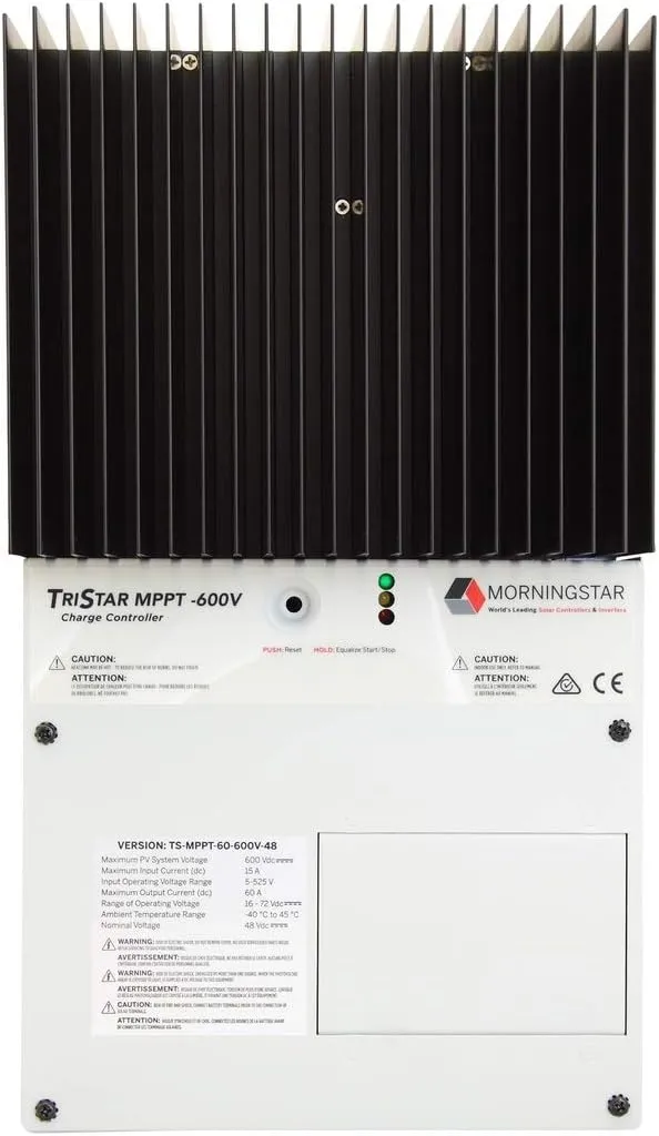 Morningstar TS-MPPT-60-600V-48 TriStar MPPT Charge Controller 60A 600VAC 48VDC