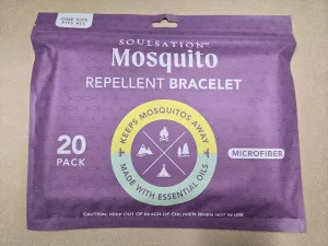 Mosquito Repellent Bracelet Microfiber (20PK) - for Kids & Adults