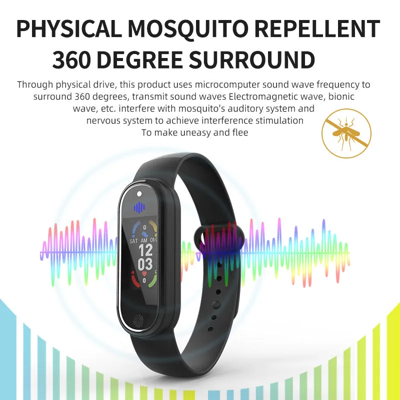 Mosquito Repellent Bracelet Ultrasonic Insect Wristband Watch