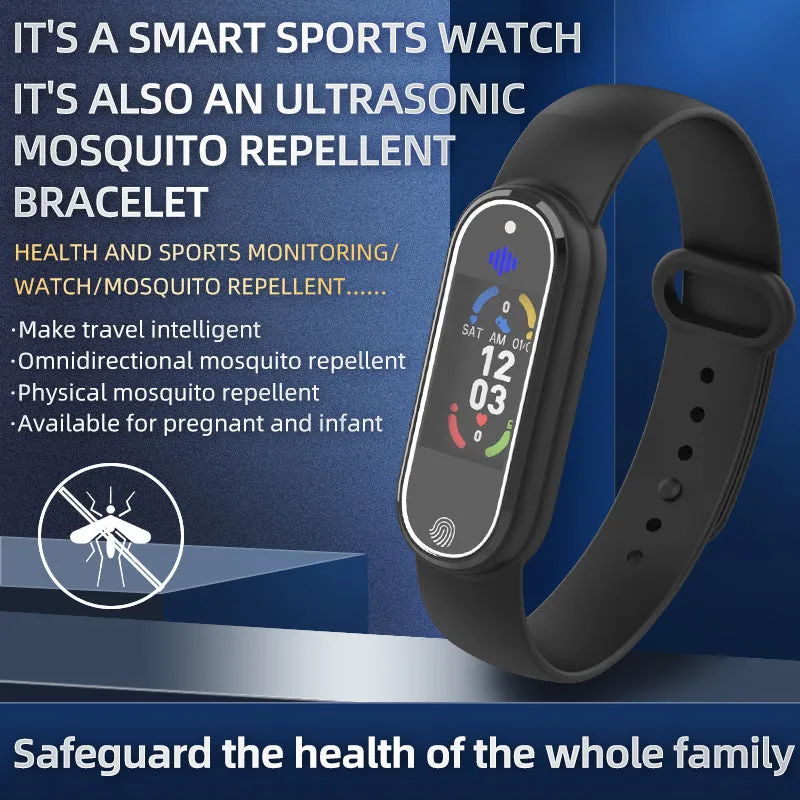 Mosquito Repellent Bracelet Ultrasonic Insect Wristband Watch