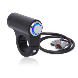 Motoparty Headlight Switch for Sur Ron Segway X260 X160,Plug and Play, Easy to Install and Use,Help Save Battery,with Blue led Halo and Plugs, Aluminum Alloy