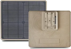 Moultrie - Solar Panel Power Pack - 10W - Gen 2 Solar Panel with Battery for Trail Cameras and Deer Feeders - 7.2v, 3350mAh