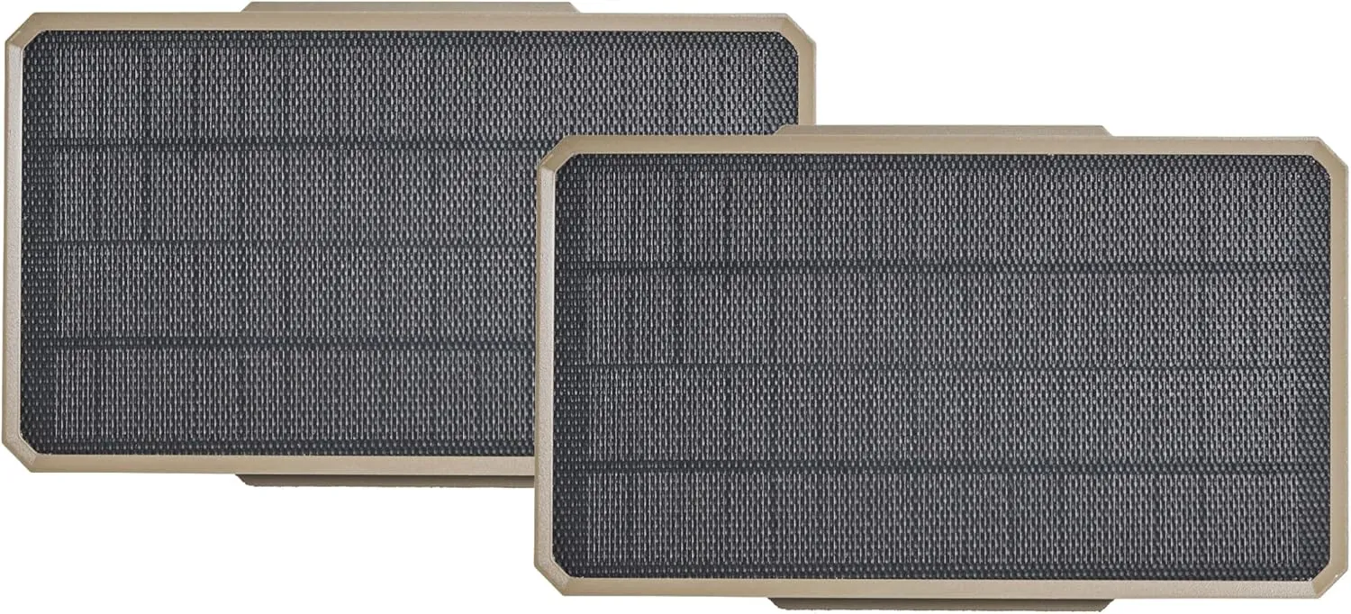 Moultrie - Solar Panel Power Pack - 3.4W - Gen 2 Solar Panel with Battery for Trail Cameras - 7.2v, 3350mAh