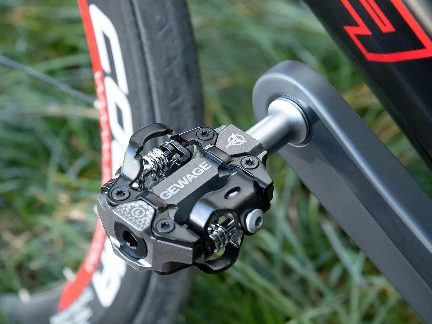 Mountain Bike Pedals -Clipless Pedals with Cleats -Lightweight Clipless Pedals for BMX Spin Exercise Peloton Trekking Bike