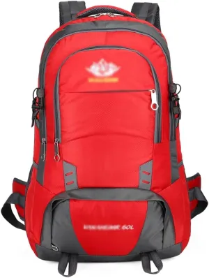 Mountaineering Backpack Rucksack 60L Outdoor Sports Bag Travel Backpack Hiking Backpack Hiking Bag(Gray)