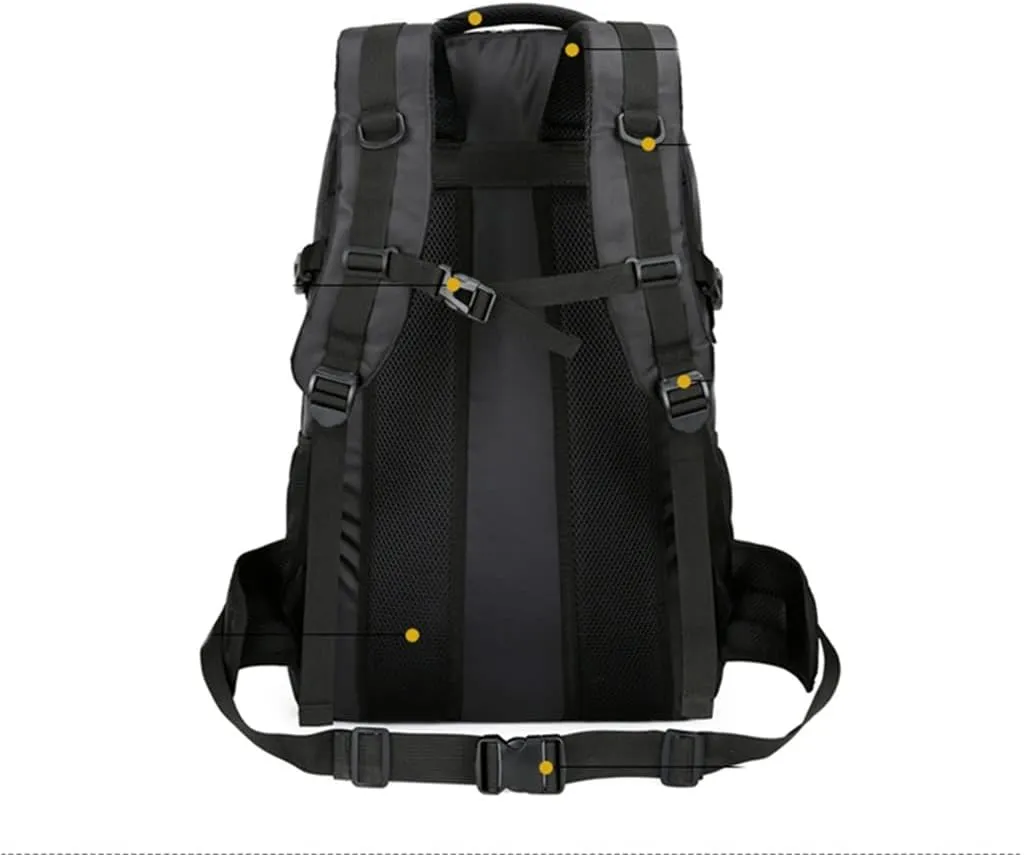 Mountaineering Backpack Rucksack 60L Outdoor Sports Bag Travel Backpack Hiking Backpack Hiking Bag(Gray)