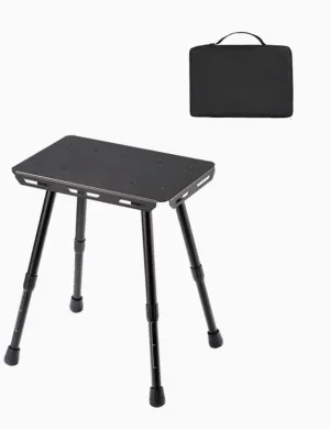 Multi-Functional Outdoor Folding Table Adjustable Aluminum Alloy Portable Camping Fishing Stools Lightweight and Compact Mini Table Table and Stool Suitable for Outdoor Camping Picnic