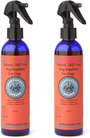 Nantucket Spider 2 Pack | 8 oz Bug Repellent for Dogs | Extra Strength Tick Repellent Spray and Natural Insect Repellent for Dogs| DEET Free with Organic Essential Oils | Repels Ticks and Mosquitoes