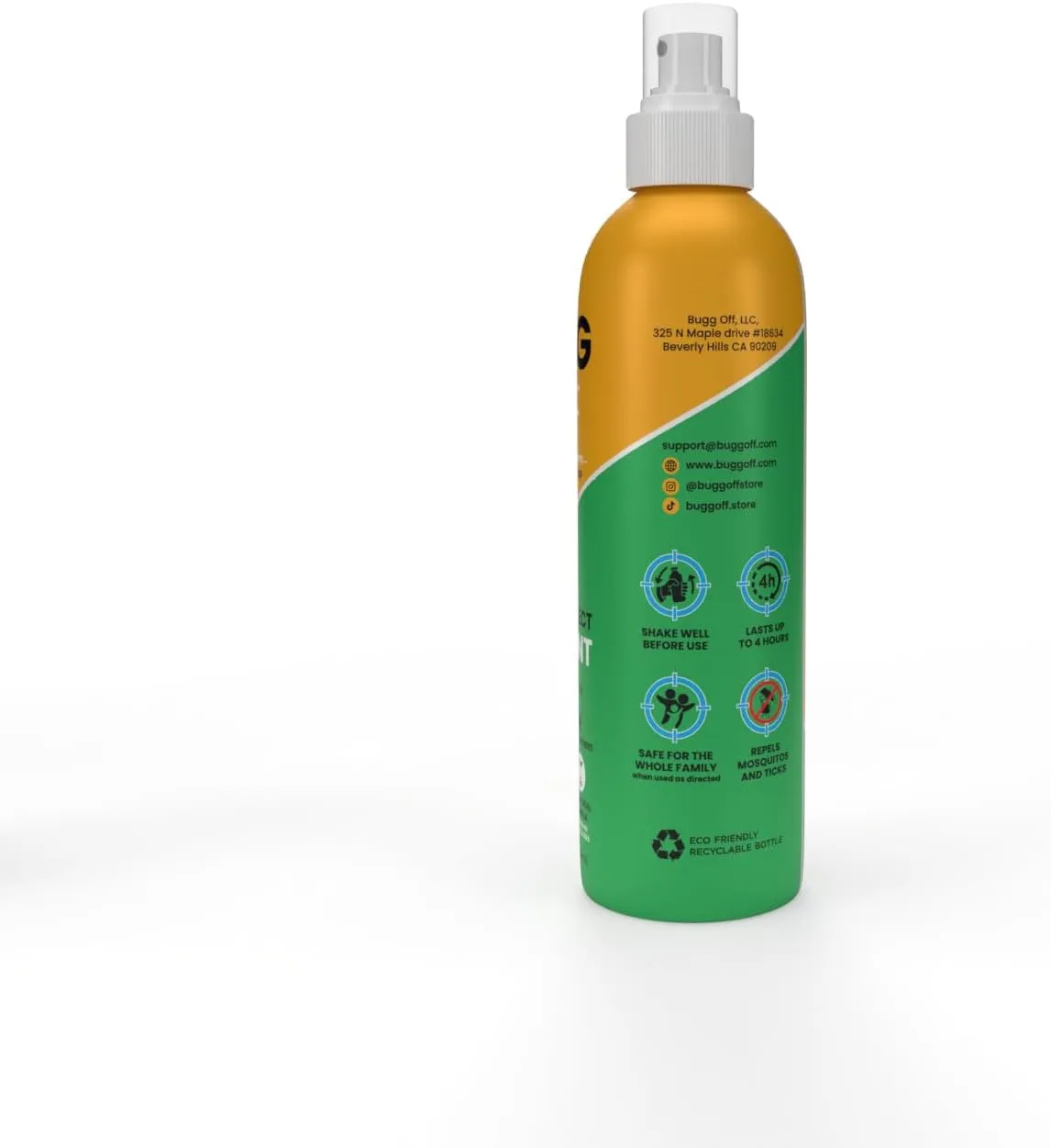 Natrual Mosquito, Gnats & Tick Spray Repellent, 8.5 FL OZ (250ml) Deet Free, Made with Essential Oils, Lasts up to 4 Hours Original, Long Lasting Aluminum Bottle desighn. (8.5 Fl Oz (Pack of 3))