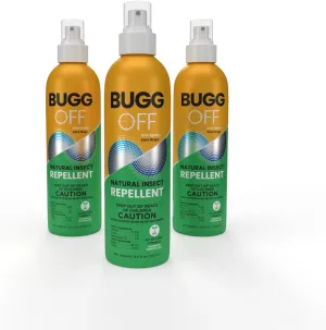 Natrual Mosquito, Gnats & Tick Spray Repellent, 8.5 FL OZ (250ml) Deet Free, Made with Essential Oils, Lasts up to 4 Hours Original, Long Lasting Aluminum Bottle desighn. (8.5 Fl Oz (Pack of 3))