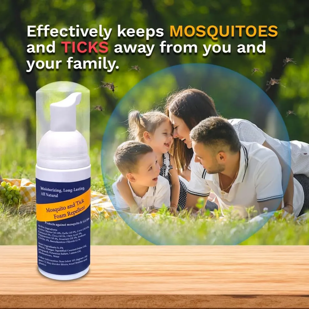 Natural Mosquito Repellent, Tick Gnats and Chiggers Repellent Spray Foam (5)